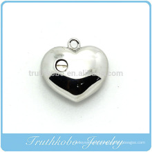 TKB-P0134 Urn opening shown of Heart of Hearts Stainless Steel cremation Pendant